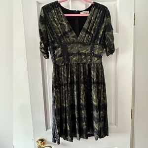 Burberry Army Print Jersey Dress